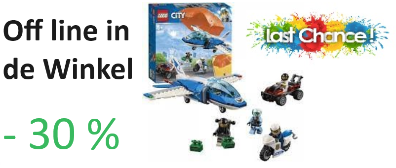 60208 lego city POLITIE VLUCHT met PARACHUTE 5