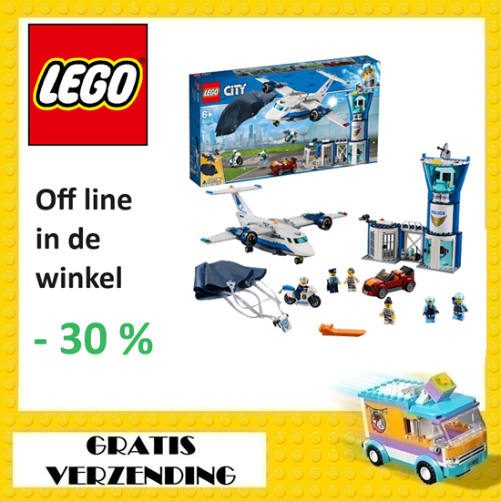 60210 lego city LUCHT POLITIE BASIS STATION  6+