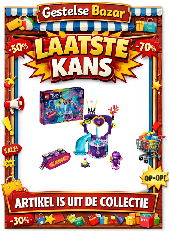 41250 lego TROLLS WORLD TOUR DANSFEESTJE op het TECHNO-RIFF 5+ 