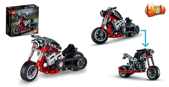 42132 lego Technic Motorcycle 7+