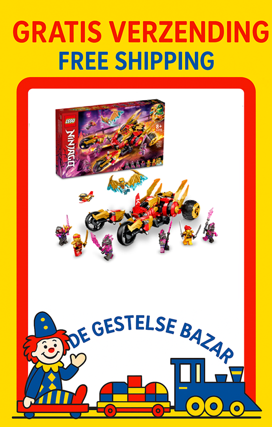 71773  lego Ninjago Kai's Golden Dragon Raider 8+