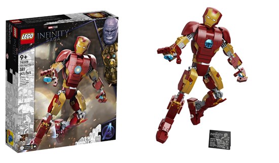 76206 lego Marvel the Infinity Saga Iron Man Figure 9+