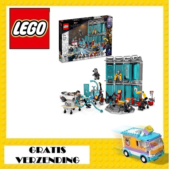 76216 lego Marvel Super Heroes Iron Man Wapenkamer 7+ 