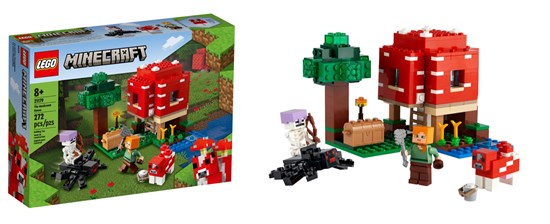 21179 lego Minecraft the Mushroom House 8+
