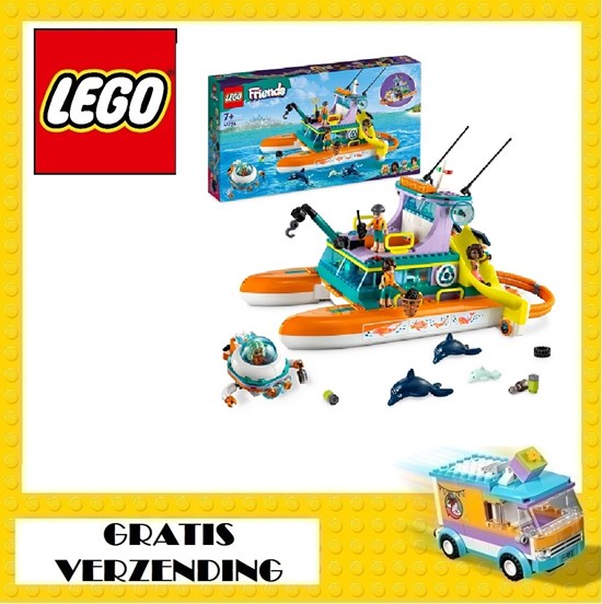 41734 lego Friends Reddingsboot op Zee 7+