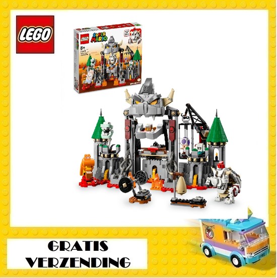 71423 lego Super Mario Uitbreidingsset: Gevecht op Dry Bowsers Kasteel 8+ 