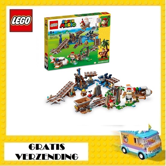 71425 lego Super Mario Diddy Kongs Mijnwagenrit UITBREIDINGSSET 8+  