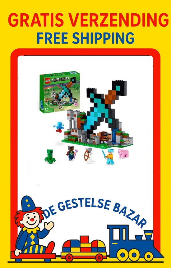 21244 lego Minecraft Uitvalbasis Zwaard 8+ 