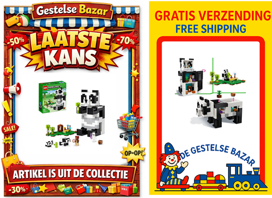 21245 lego Minecraft het Panda Huis 8+ 