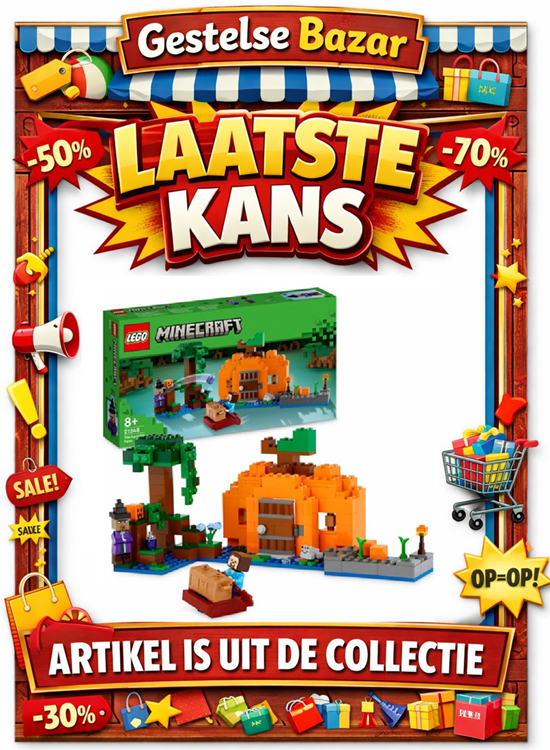 21248 lego Minecraft de Pompoenboerderij 8+
