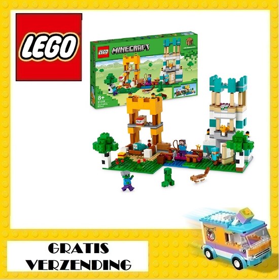 21249 lego Minecraft de Knutselbox 4.0 8+ 