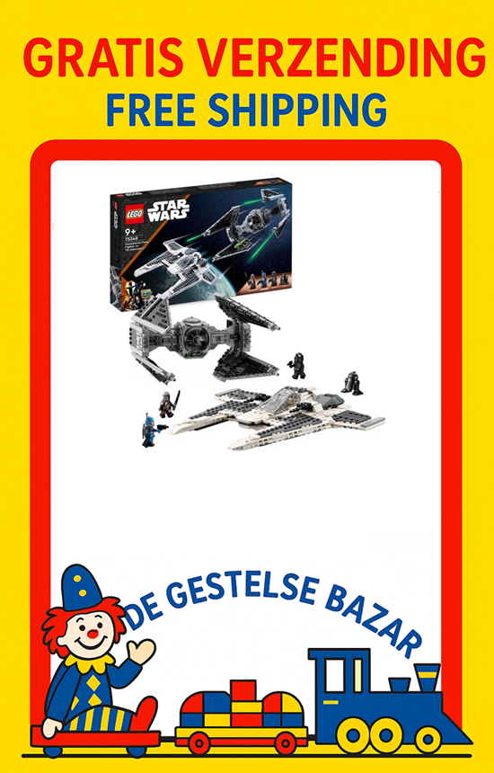 75348 lego Star Wars Mandalorian Fang Fighter vd TIE Interceptor 9+  