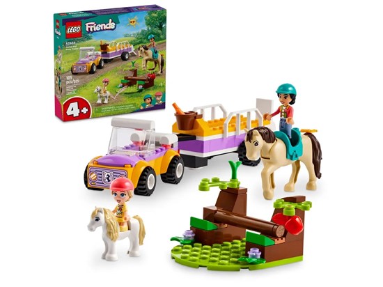 42634 lego Friends Paard en Pony Aanhangwagen 4+  
