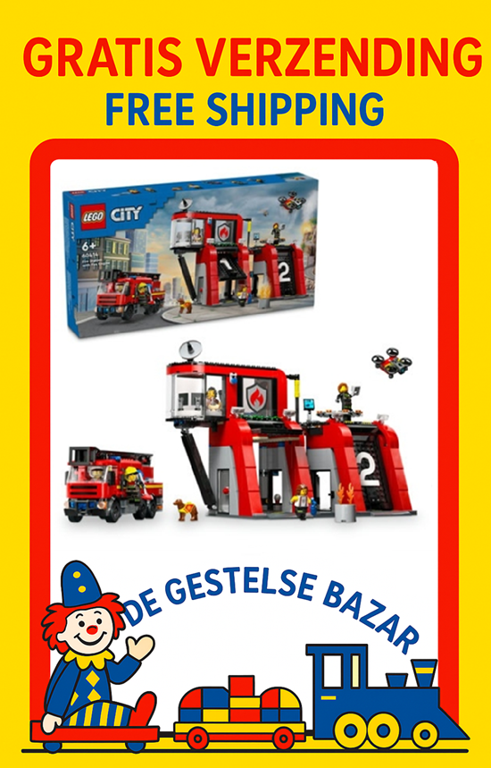 60414 lego City Brandweerkazerne en Brandweerauto 6+ 