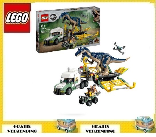 76966 lego Jurassic World Allosaurus Transport 8+ 