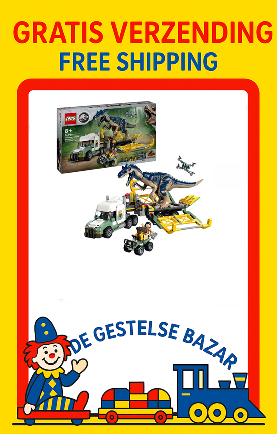 76966 lego Jurassic World Allosaurus Transport 8+ 