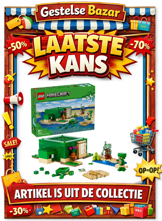 21254 lego Minecraft het Schildpadstrandhuis 8+ 