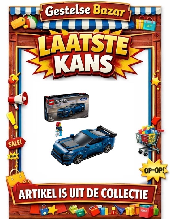 76920 lego Speed Champions Ford Mustang Dark Horse Sportwagen 9+ 