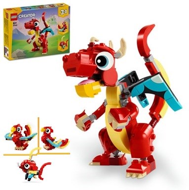 31145 Lego Creator 3in1 Rode Draak 6+  