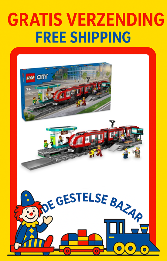 60423 lego City Stadstram en Station 7+