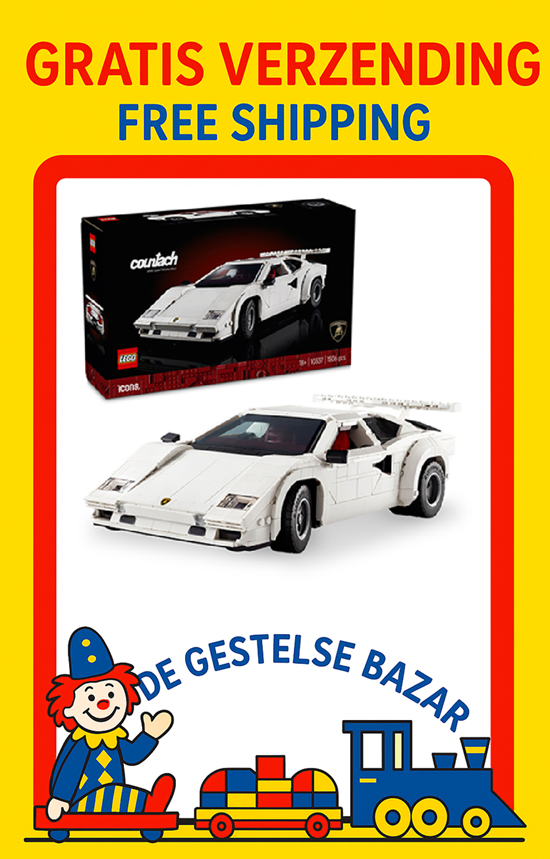 LEGO® Icons 10337 Lamborghini Countach 5000 Quattrovalvole Zeldzame set1506dlg 18+ 