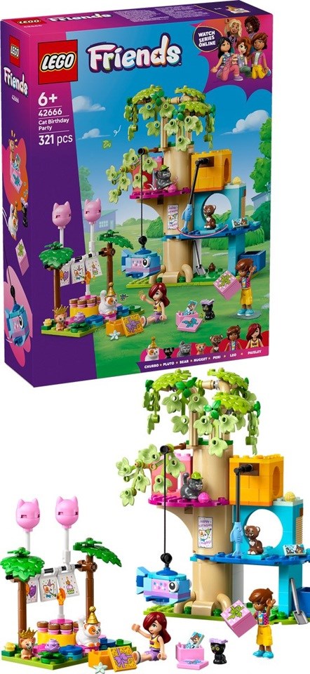 42666 Lego Friends Kateen Verjaardag met Boomhut 6+     