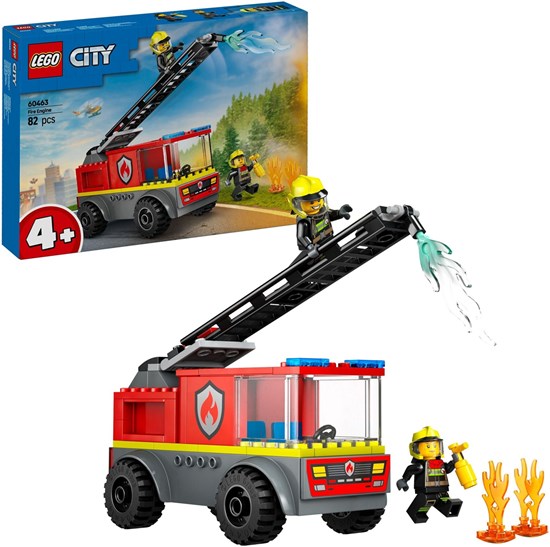 60463 Lego City Brandweerauto met Ladder 82dlg 4+ 