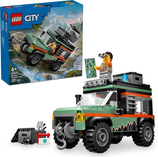 60447 Lego City 4x4 Terrein Wagen voor in de Bergen 6+ 