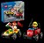 60458 Lego City Raceautopakket Pizzabezorgwagen vs Brandweerwagen 70dlg 5+