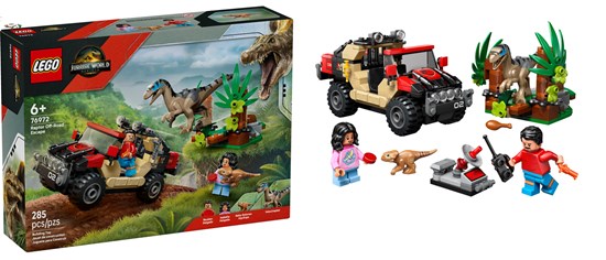 76972 Lego Jurrassic World Raptor Off-Road Escape 6+ 