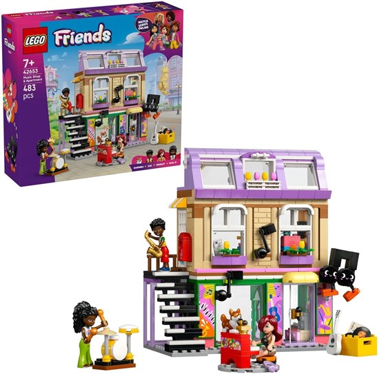 42653 Lego Friends Muziekwinkel met Woning 7+ 