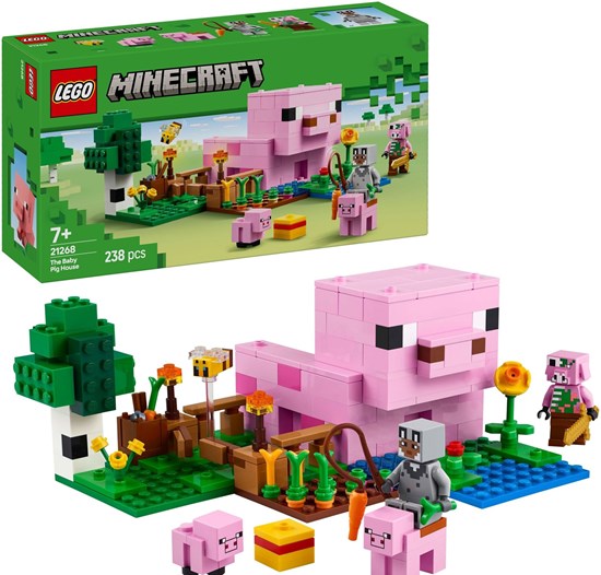 21268 Lego Minecraft het Huis van het Biggetje 238dlg 7+ 