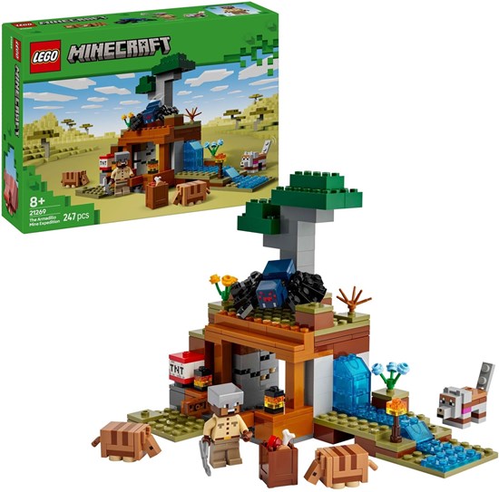 21269 Lego Minecraft de Expeditie naar de Gordeldieren bij de Mijn 247dlg 8+ 