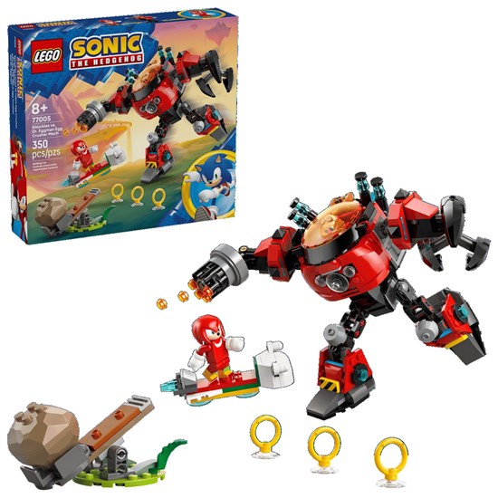 77005 Knuckles Vs. Dr.Eggman Egg Crusher Mech 350dlg 8+ 