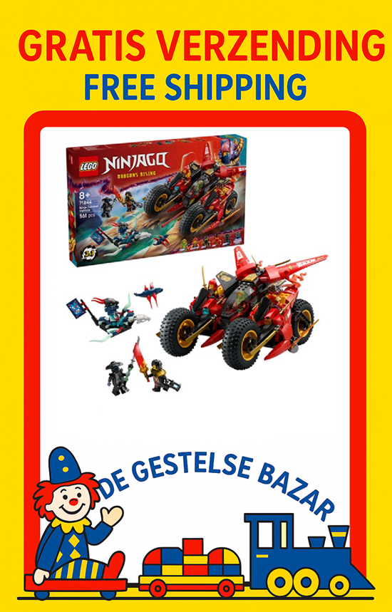 71844 Lego Ninjago Ninja Actie Flitser Strijdvoertuig 3-in-1 set 8+ 