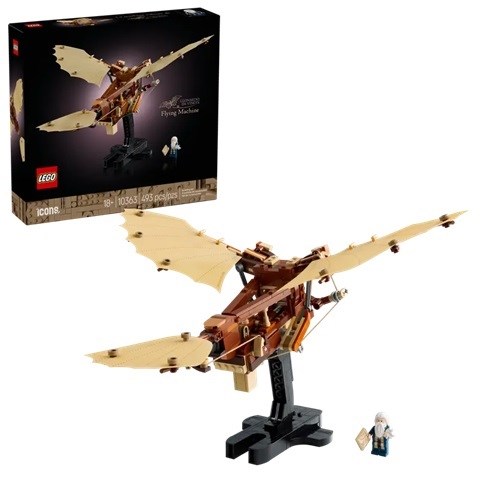 10363 Lego Icons de Vliegmachine van Leonardo da Vinci 493dlg 18+