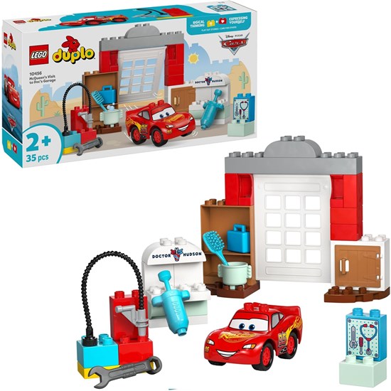10456 Lego Duplo McQueens Bezoek aan Docs Werkplaats 2+ 