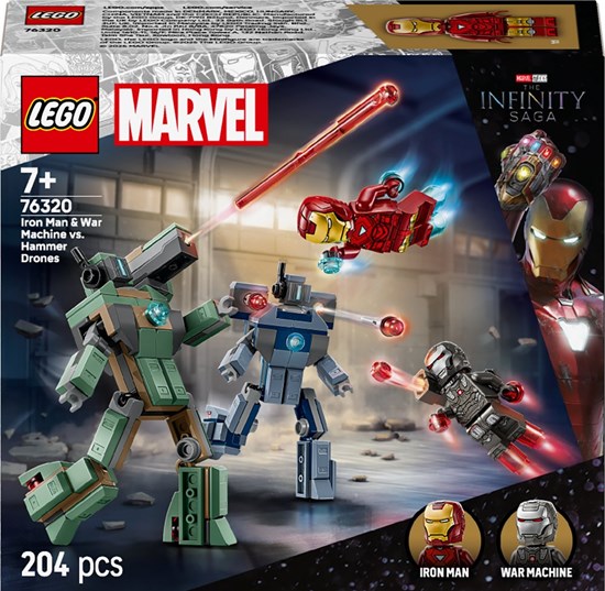 76320 Lego Marvel Super Heroes Iron Man en War Machine vs. Hammer Drones 7+ 