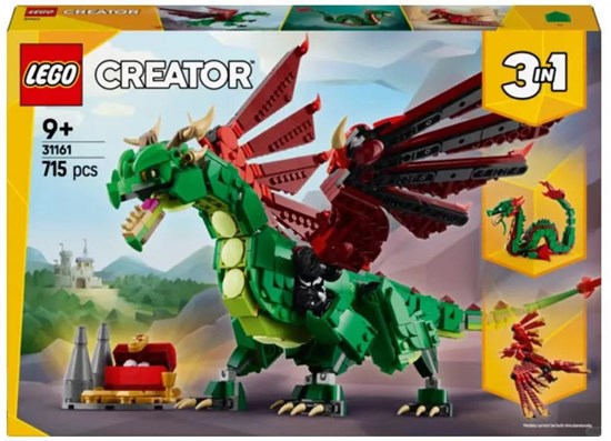 31161 Lego Creator 3in1 Middeleeuwse Draak 9+ 