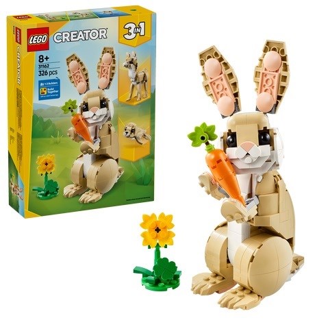 31162 Lego Creator 3in1 Lief Konijntje 326dlg 8+ 