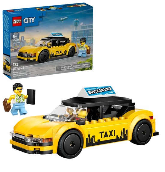 LEGO® City 60487 Gele Taxi met 2 Minifiguren 6+ 