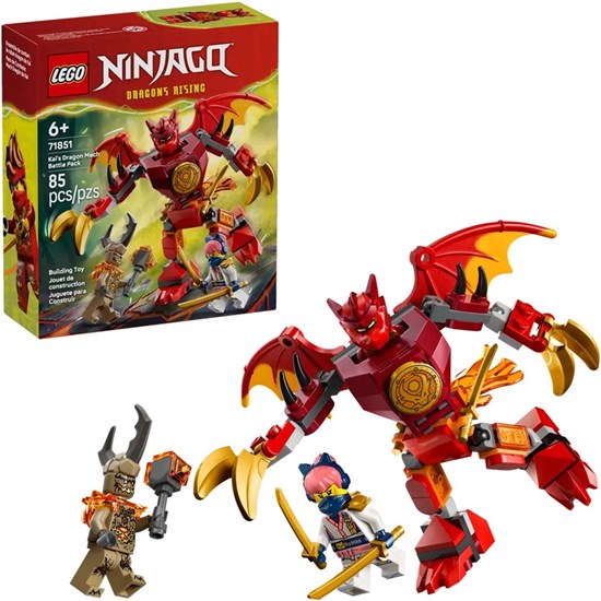 LEGO® NINJAGO 71851 Kai's Drakenmecha Gevechtsset 6+ 