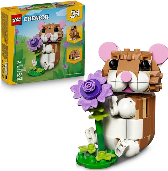 LEGO® Creator 31376 Schattige Hamster met Bloem 3in1 set 7+ 