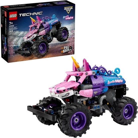 LEGO® Technic 42220 Monster Jam™ Sparkle Smash Eenhoorn™ met Pull-Backmotor 7+