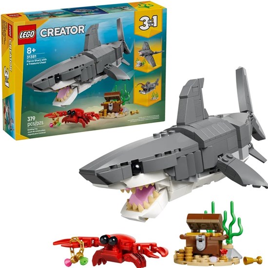 LEGO® Creator 31381 Wilde Haai met Schatkist 3in1 set 8+ 