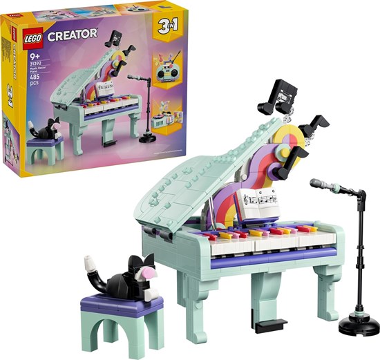 Lego® Creator 31392 Decoratieve Piano met Kat 485dlg 9+ 