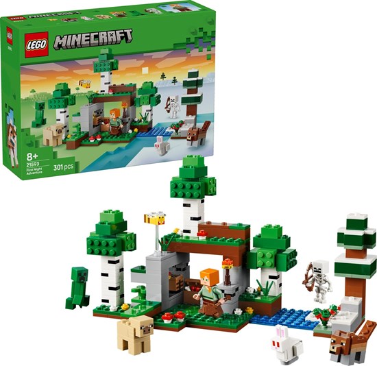 Lego® Minecraft™ 21593 Eerste Avontuur in de Nacht 301dlg 8+ 