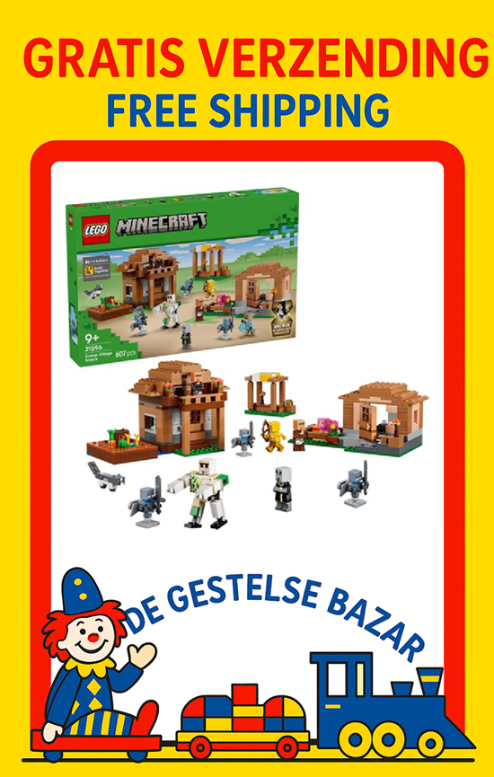 Lego® Minecraft™ 21596 de Aanval van de Tovenaar op het Dorp 607dlg 9+  
