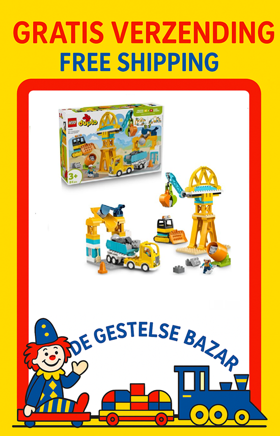 LEGO® DUPLO® 10476 Bouwplaats met Bouwvoertuigen 3in1 set 3+