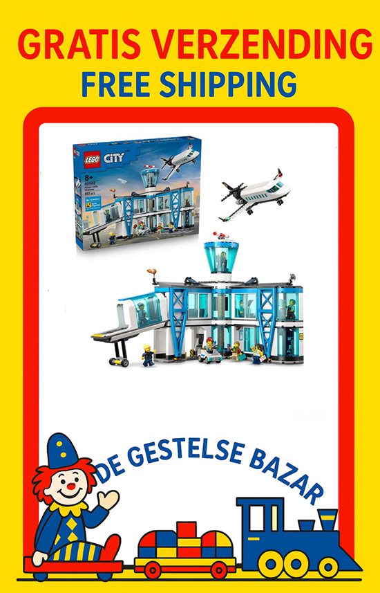 LEGO® City 60502 Luchthaven met Vliegtuig 8+
